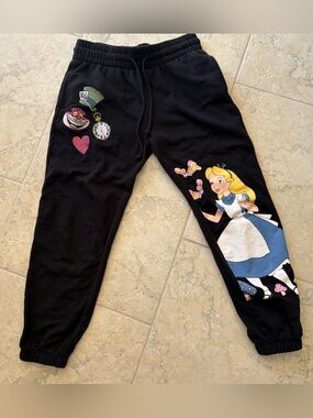 Disney Black Alice in Wonderland Girls' Jogger Pants